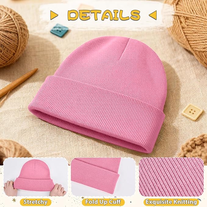 ZOORON Toddler Beanie Baby Kids Beanies Warm Winter Hat Knit Skull Cap for Boys & Girls Soft Children Infant Hat