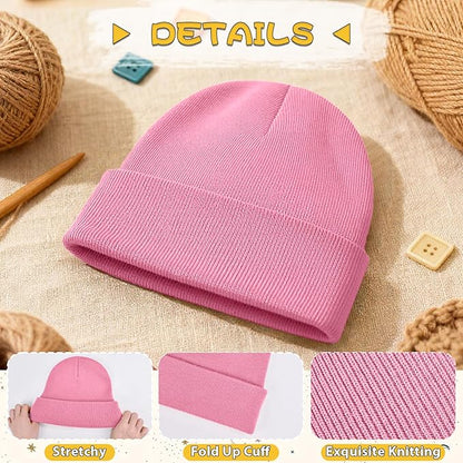 ZOORON Toddler Beanie Baby Kids Beanies Warm Winter Hat Knit Skull Cap for Boys & Girls Soft Children Infant Hat