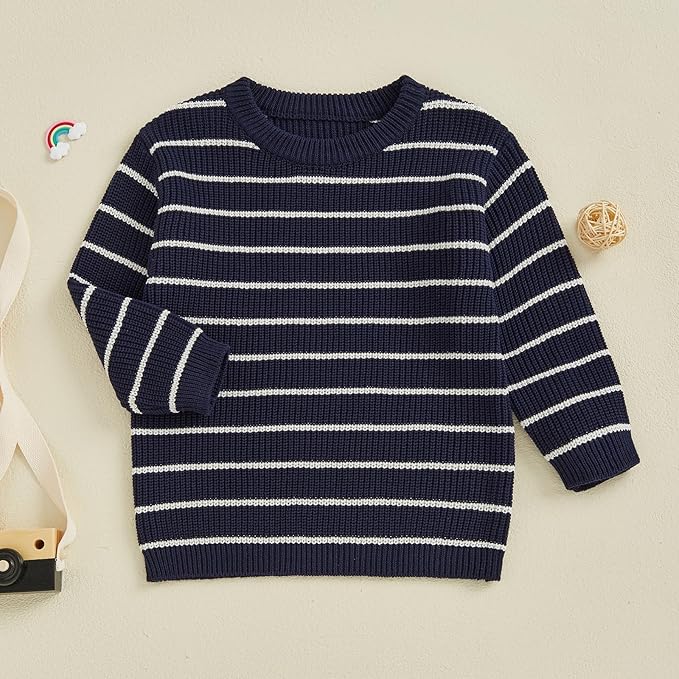 Mommy and Me Sweater Matching Family Outfit Long Sleeve Knit Sweater Pullover Mom and Baby Clothes