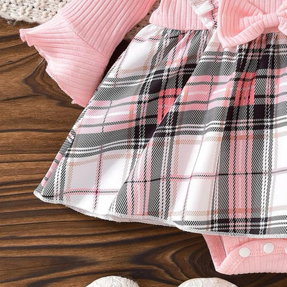 Aalizzwell Infant Baby Girls One Piece Romper Dress with Hat 0-18 Months