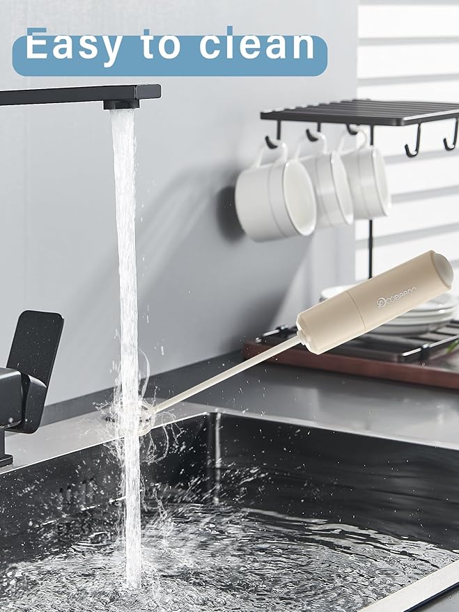 Handheld Electric Baby Formula Mixer,Electric Milk Frothers,Handheld Drink Mixer(Beige)