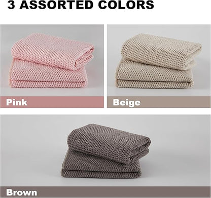 JOYMOOP Microfiber Cleaning Cloth, Soft Absorbent Cloth, Multi-Purpose Cleaning Cloth, Highly Absorbent Cleaning Rags, Lint-Free, Streak-Free Cleaning Cloths for Kitchen Home Office-3Pcs