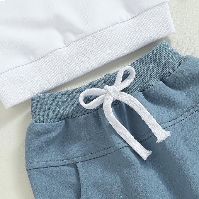 CIYCUIT Toddler Baby Boy Clothes Long Sleeve Sweatshirt Pants Set Fall Winter Outfits