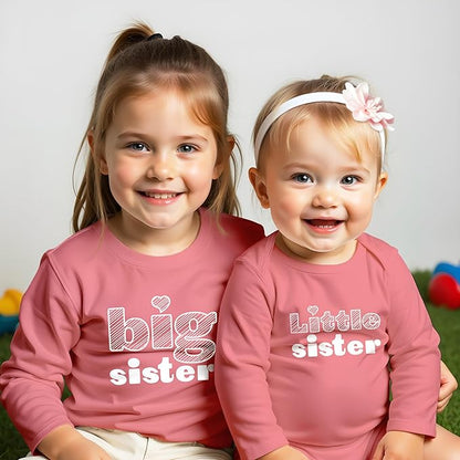 Unordinary Toddler Big Sister Little Sister Outfits Matching Shirts Sibling Gifts girls newborn baby set