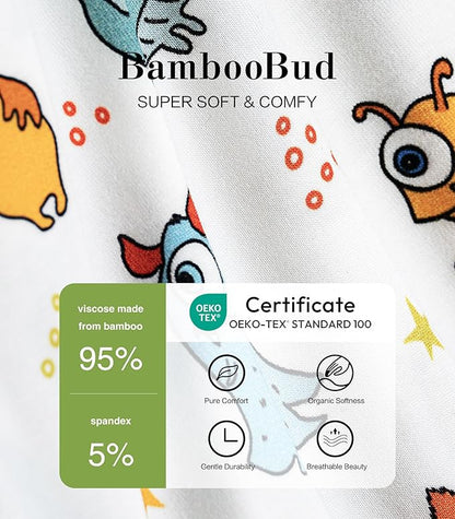 Baby Footie Romper Pajamas Unisex Newborn Infant Pjs Soft Rompers Viscose from Bamboo Sleepwear