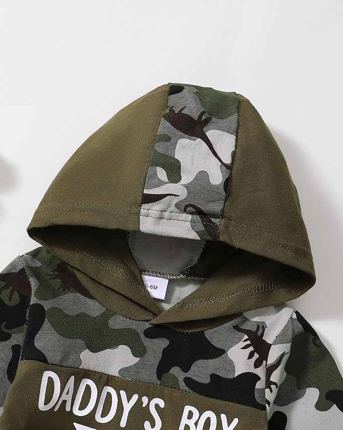 Toddler Baby Boy Clothes Infant Newborn Boy Outfit Long Sleeve Hoodie Sweatshirt Pants Fall Winter Clothes Set