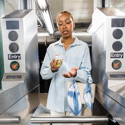 Touchland Hydrating Hand Sanitizer Spray, DYE FREE Trio Set (Rainwater, Unscented, Beach Coco), 1 FL. OZ. Travel Size Power Mist Sprays (Set of 3)