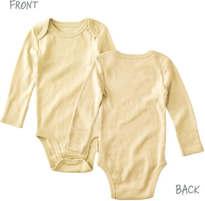 Blake 5-Pack Long Sleeve Bodysuits 100% Organic Cotton Baby Boys & Girls
