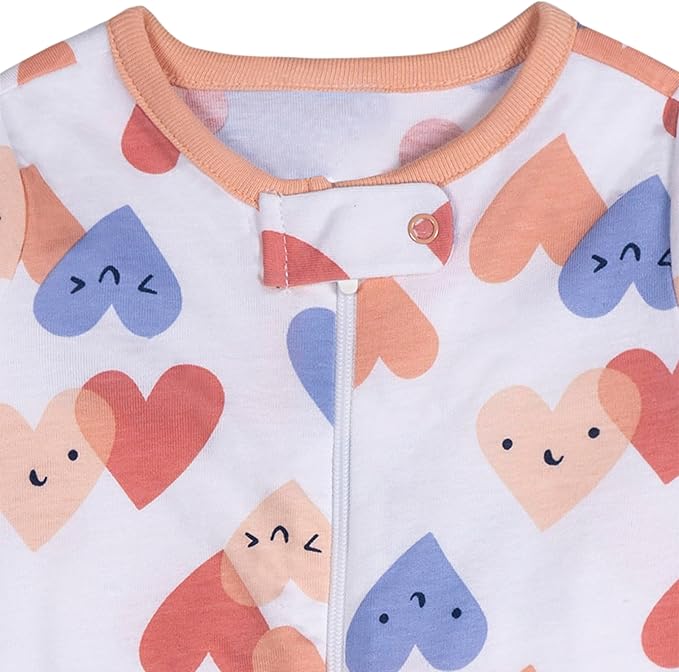 Onesies Brand baby-girls 4-pack Sleep 'N Play Footies Multi Pack