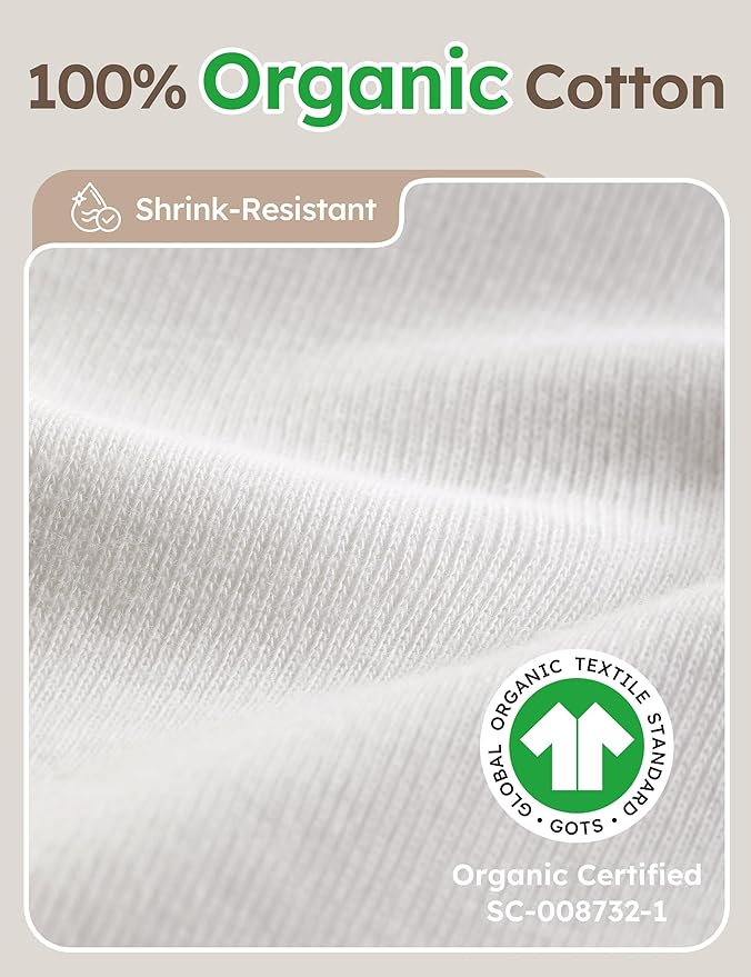 Yoofoss Baby Bodysuits 100% Organic Cotton Baby Onesie Long Sleeve Baby Boys Girls Clothes Soft Newborn Infant Romper, 3 Pack