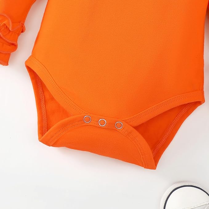 Baby Girl Solid Color Romper Infant Ruffle Sleeve Bodysuit One Piece Outfit Toddler Jumpsuit clothes