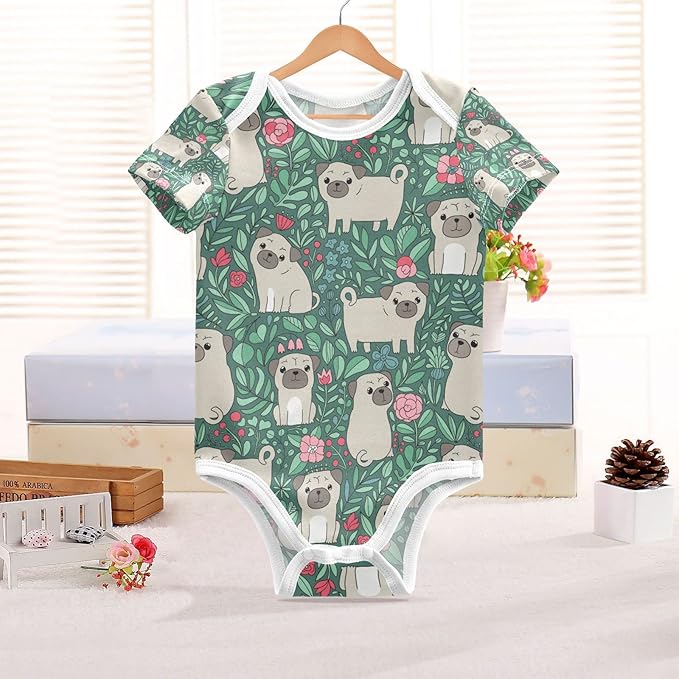 vvfelixl Dachshund Dog Baby Clothes for Boy Girl,Baby One-Piece Bodysuit for 0-24 Months,Short Sleeve