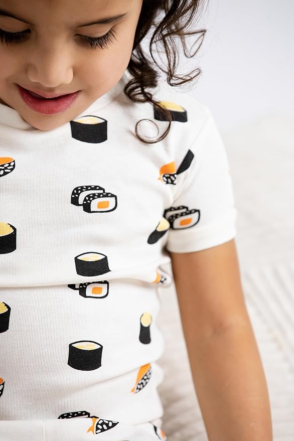 MONICA + ANDY baby-boys Organic Two-piece Shorty Pajama Set