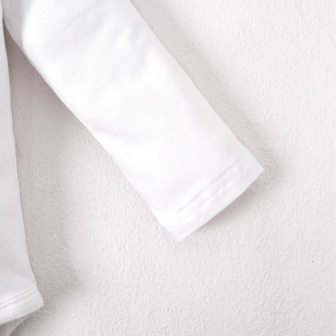 Magic Park 0-24M Infant Girl Romper Baby Girls Solid Color Bodysuit Toddler Ruffle Jumpsuit Shirts Casual Tops Baptism Shirt