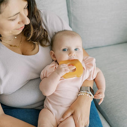 Dr. Brown's AquaCool Water-Filled Teether, Cooling Baby Teether Toy for Sore Gums, Avocado Toast Shapes, BPA Free, 3m+, 2-Pack
