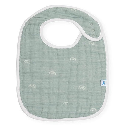 Little Unicorn Premium Classic Bib 3 pack | Adjustable as baby grows | Soft fabric on skin | Great for first time eaters (Party Animals)