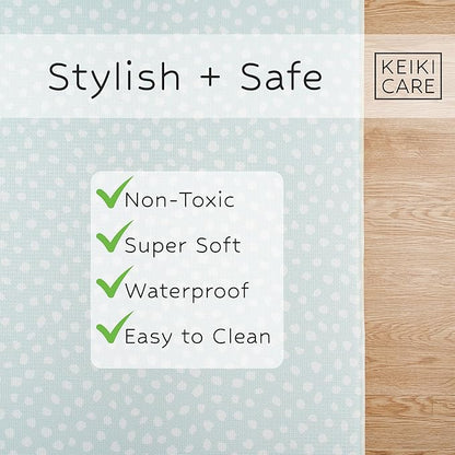 Reversible Play Mat 82” x 55” - for Infants, Babies, Toddlers, Kids | Waterproof, Durable, Non-Toxic, Easy-to-Clean | Thick & Large Soft Foam Floor Mat for Gym, Nursery, Playroom