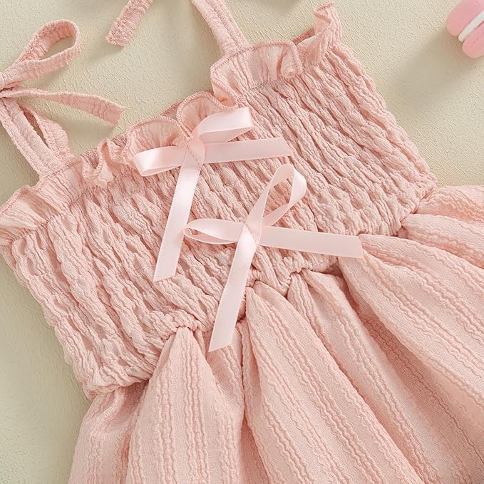 Newborn Baby Girl Bodysuit Sleeveless Halter Frill Romper One-piece Jumpsuit with Headband Summer Clothes Set