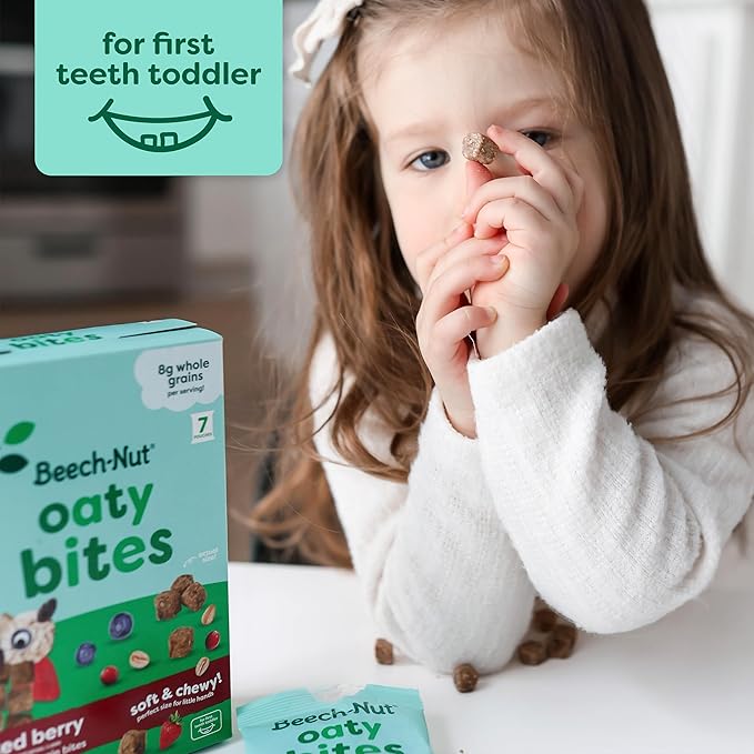 Beech-Nut Toddler Snacks Jammin' Waffles with Fruit Filling for Babies & Toddlers, Pear Raspberry, 10 Boxes (50 Individually Wrapped Packs)