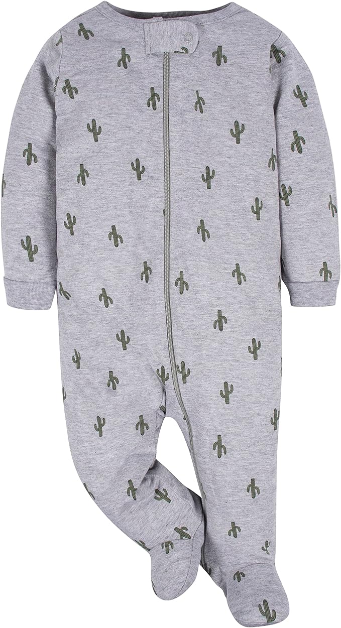 Gerber unisex-baby 4 Pack Sleep 'N Play Footie