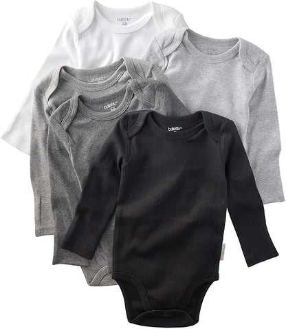 Blake 5-Pack Long Sleeve Bodysuits 100% Organic Cotton Baby Boys & Girls
