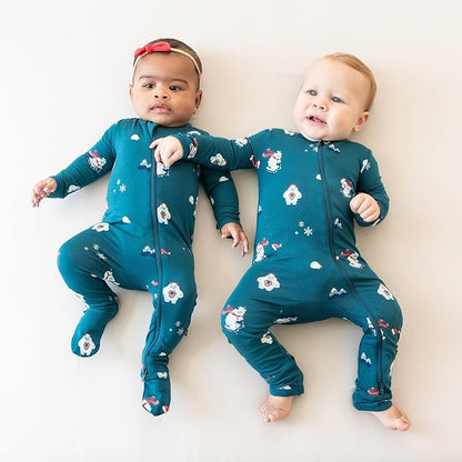 KYTE BABY Unisex Rayon Made From Bamboo Zippered Rompers 0-24 Months