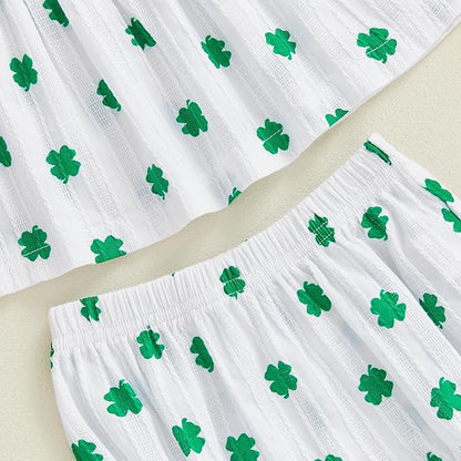 Mubineo Baby Girl Summer Clothes Cute Ruffle Tops Dress Shorts Outfits Set Infant Toddler Shrit Bloomers Princess Outfit