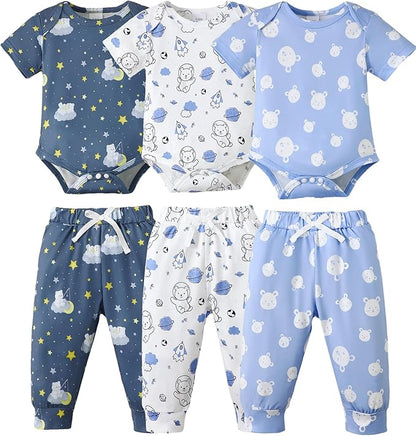 NZRVAWS Newborn Baby Boy Girl Clothes Unisex Preemie Infant Must Have Pants Set Outfits 0-18 Months 20 Pcs Essentials Gift