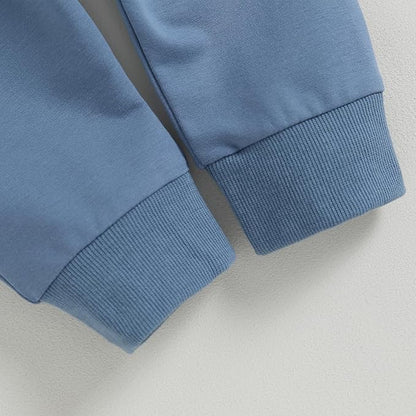 Murnouche Toddler Baby Boy Fall Winter Outfits Letter Crewneck Sweatshirt Casual Pants 2Pcs Clothes Set