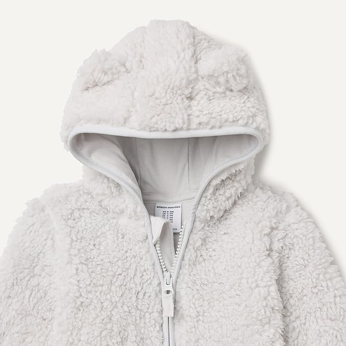 Amazon Essentials baby-boys Hooded Sherpa Jacket