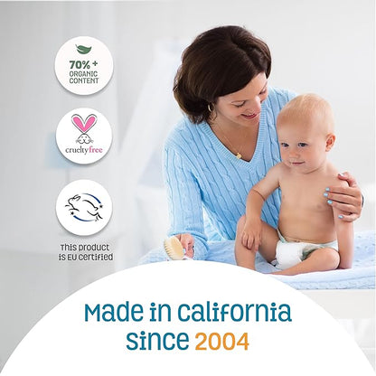 Nature's Baby Gentle Cleansing Bath & Shower Oil Combination For Mom and Baby, Formulated for Dry & Sensitive Skin, No Sulfate, DEA, Preservatives or Paraben, Coconut Pineapple, 4 Oz (2-Pack)