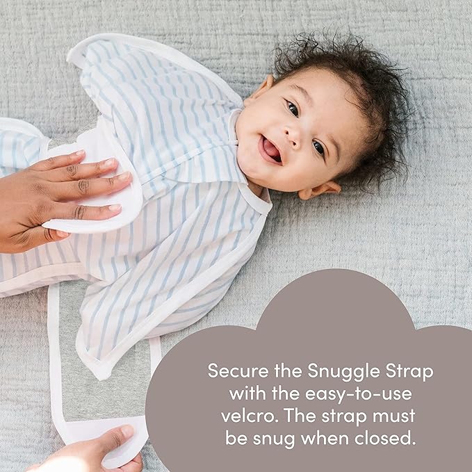 SleepingBaby Zipadee-Zip Transition Swaddle (Woodlands, Medium for 6-12 Months) and Snuggle Strap (Grey, One Size) - Wearable Baby Blanket and Accessory for Easy Diaper Changes - Polyester, Spandex