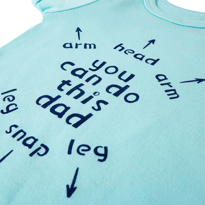 Cnins Funny Baby Bodysuit & Daddy Matching Cotton Outfit for Wild One 1st Birthday, Unisex Newborn Infant Clothes 0-24M