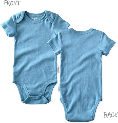 unisex-baby Avery 10-pack Short Sleeve Bodysuits 100% Organic Cotton for Baby Boys & Girls