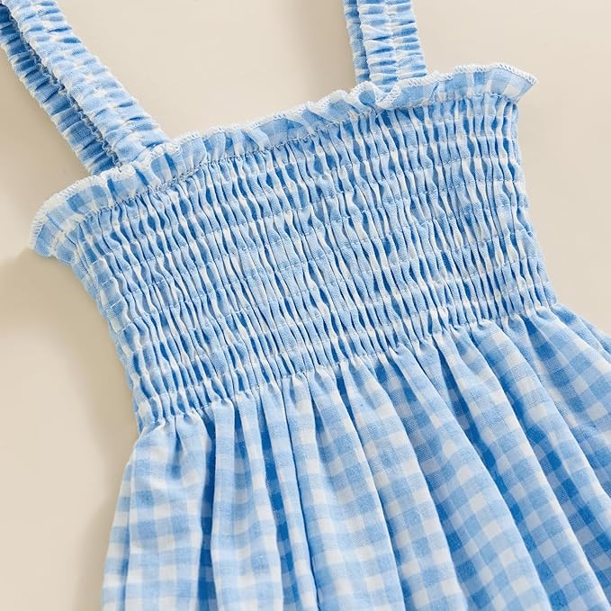 Newborn Baby Girl Bodysuit Sleeveless Halter Frill Romper One-piece Jumpsuit with Headband Summer Clothes Set