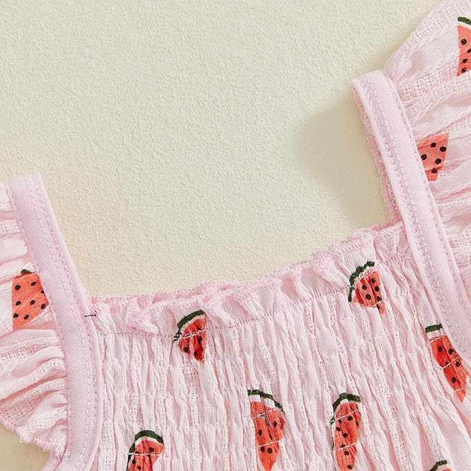 Mubineo Baby Girl Summer Clothes Cute Ruffle Tops Dress Shorts Outfits Set Infant Toddler Shrit Bloomers Princess Outfit