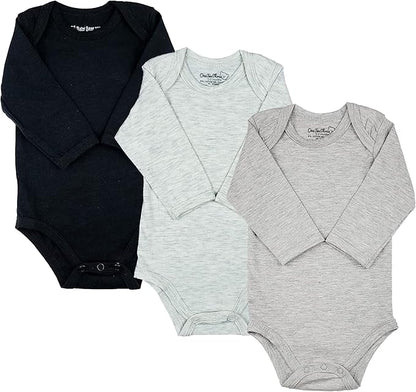 123 Bear Baby Cotton Spandex Long-Sleeve bodysuits unisex boy girl