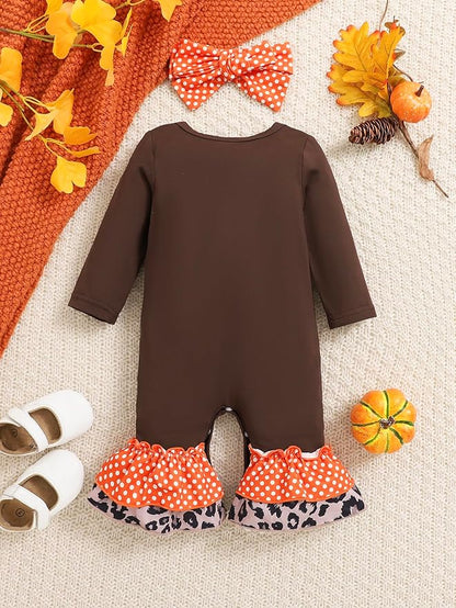 Newborn Baby Girl Clothes Infant Floral Print One-Piece Romper+Jumpsuit+Bodysuit+Hat+Headband