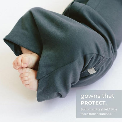 goumikids Viscose Made from Bamboo Organic Cotton Convertible Baby Gown