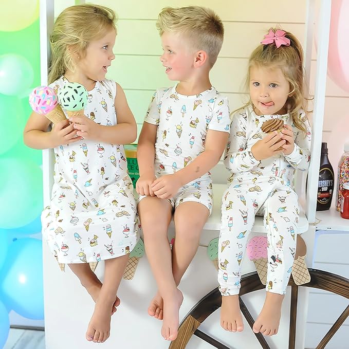 Bellabu Bear Convertible Footies for Baby Boys & Baby Girls, Family Matching Pajamas, Rayon from Bamboo