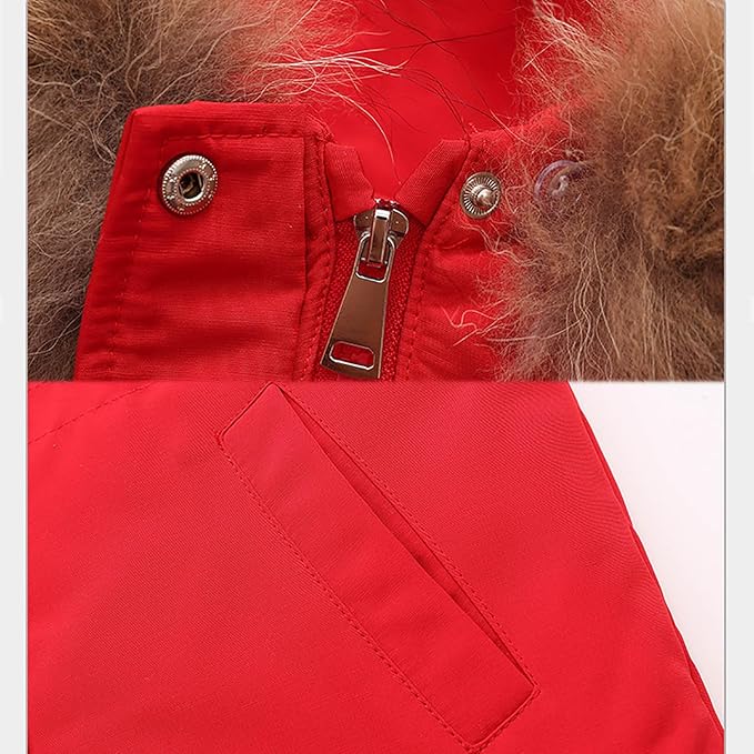 Kids 2 Piece Snowsuit Sets Girls Boys Winter Cute Hooded Puffer Jacket Snow Pants Snowboard Skiing Sets Insulated