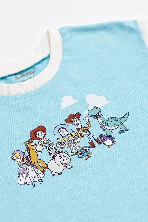 Monica + Andy Crewneck Tee, 100% Organic Cotton Clothes for Girls & Boys, Printed T-Shirt Sizes for Kids, Toddler & Baby