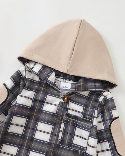 Toddler Baby Boy Clothes Infant Newborn Boy Outfit Long Sleeve Hoodie Sweatshirt Pants Fall Winter Clothes Set