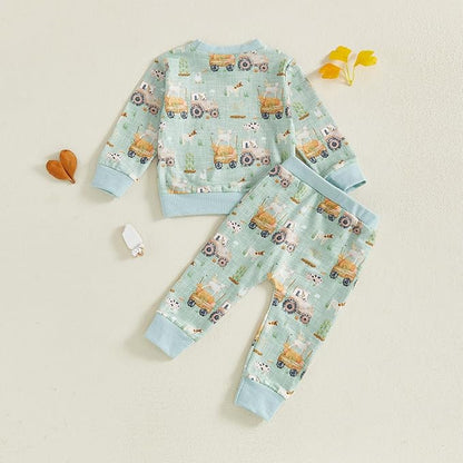 CIYCUIT Toddler Baby Boy Clothes Long Sleeve Sweatshirt Pants Set Fall Winter Outfits