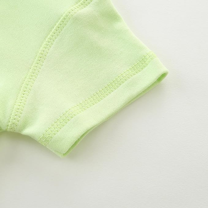 Baby Multicolor Short Sleeve T-Shirt Tee Summer Solid 100% Cotton Basic Clothes