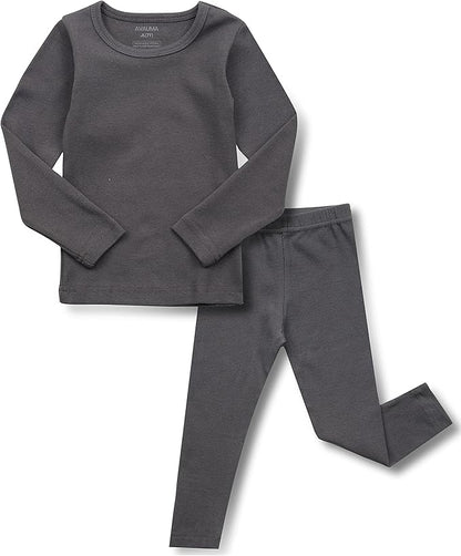 AVAUMA Baby Boys Girls Pajama Set Kids Toddler Snug fit Basic Cotton Sleepwear pjs for Daily