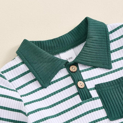 Newborn Baby Boy Girl Clothes Ribbed Knitted Long Sleeve Romper Pants Solid Cotton Infant Fall Winter Outfits 2Pcs