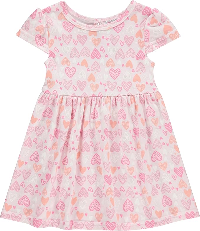 Cudlie 2-Pack Baby Girls’ Dresses – Adorable Prints and Everyday Value - 0-3M to 24M