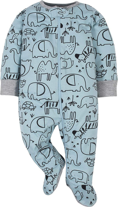 Gerber Baby Girls 4 Pack Sleep 'N Play Footie