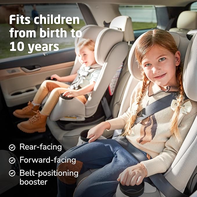 Maxi-COSI Pria All-in-One Convertible Car Seat, Infant to Toddler Car Seat, Easy-Install Harness, Machine-Washable Cover, 5-100 lbs, SeaDrift